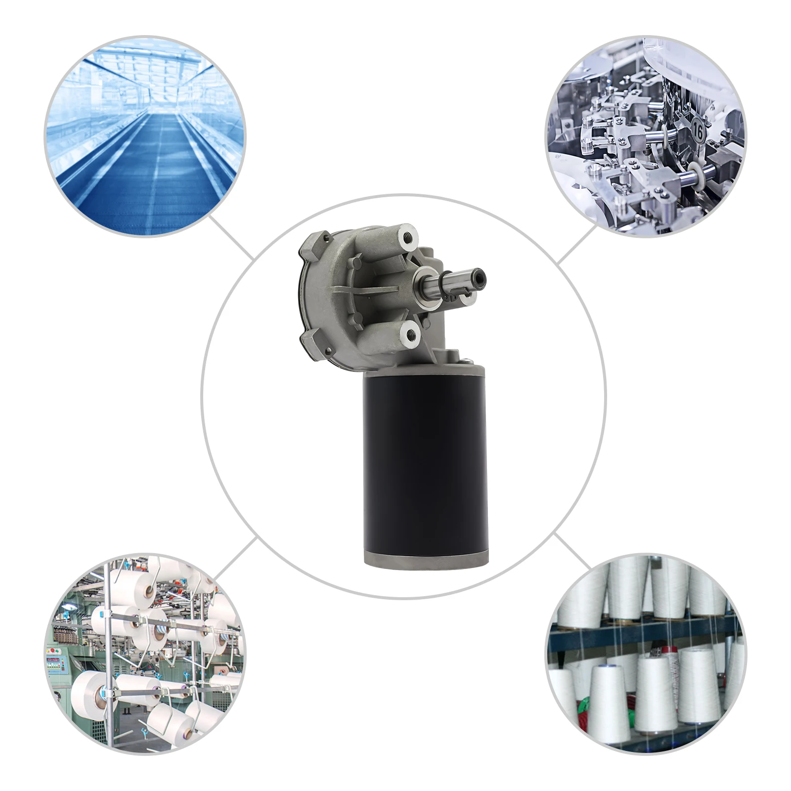 

Variable Speed Motor, 24VDC Gear Motor, 60W, 220RPM, Aluminum, Copper, and Iron Construction, Compact and Lightweight for