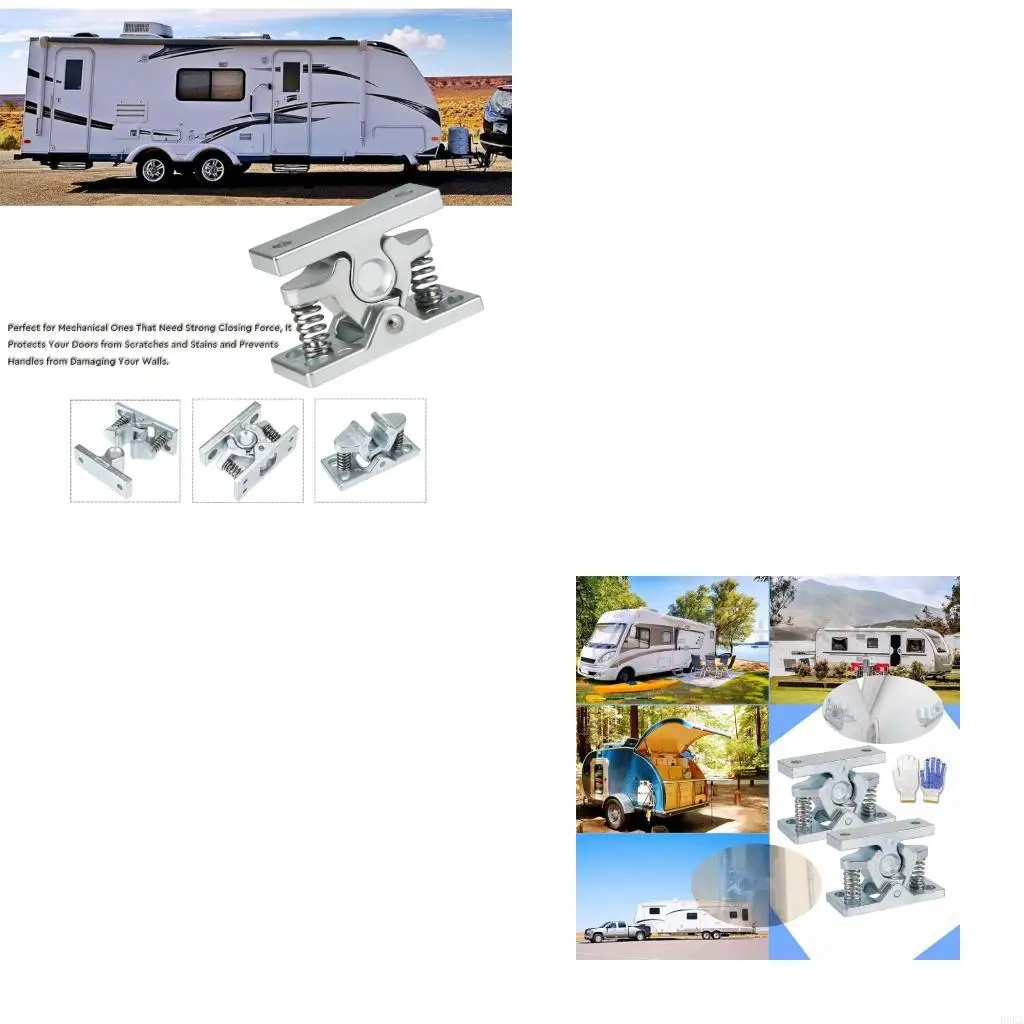 

Инструмент не требуется. Быстроустанавливаемые пружинные дверные защелки для шкафов, сараев и тяжелых условий эксплуатации.