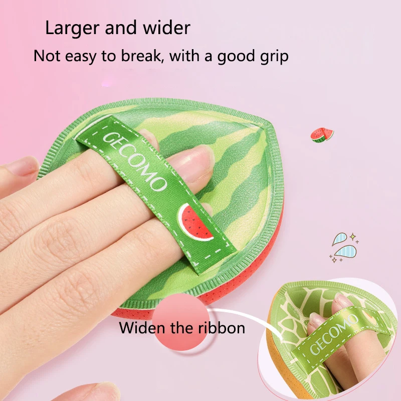 PU Lederen Oppervlak Cosmetische Bladerdeeg Nat Droog Gebruik Voor Vloeibare Foundation Poeder Vrouwen Make Up Gereedschap Briolette Dikker Zacht Poederdons