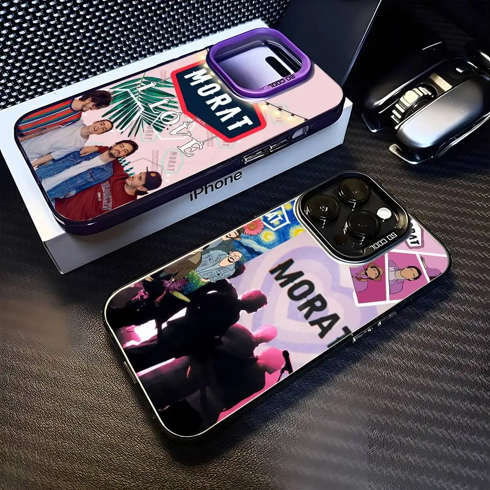 

Morat-t Phone Case For iPhone 16,15,14,13,12,11,Mini,Pro,MAX Black Matte Shockproof Cover