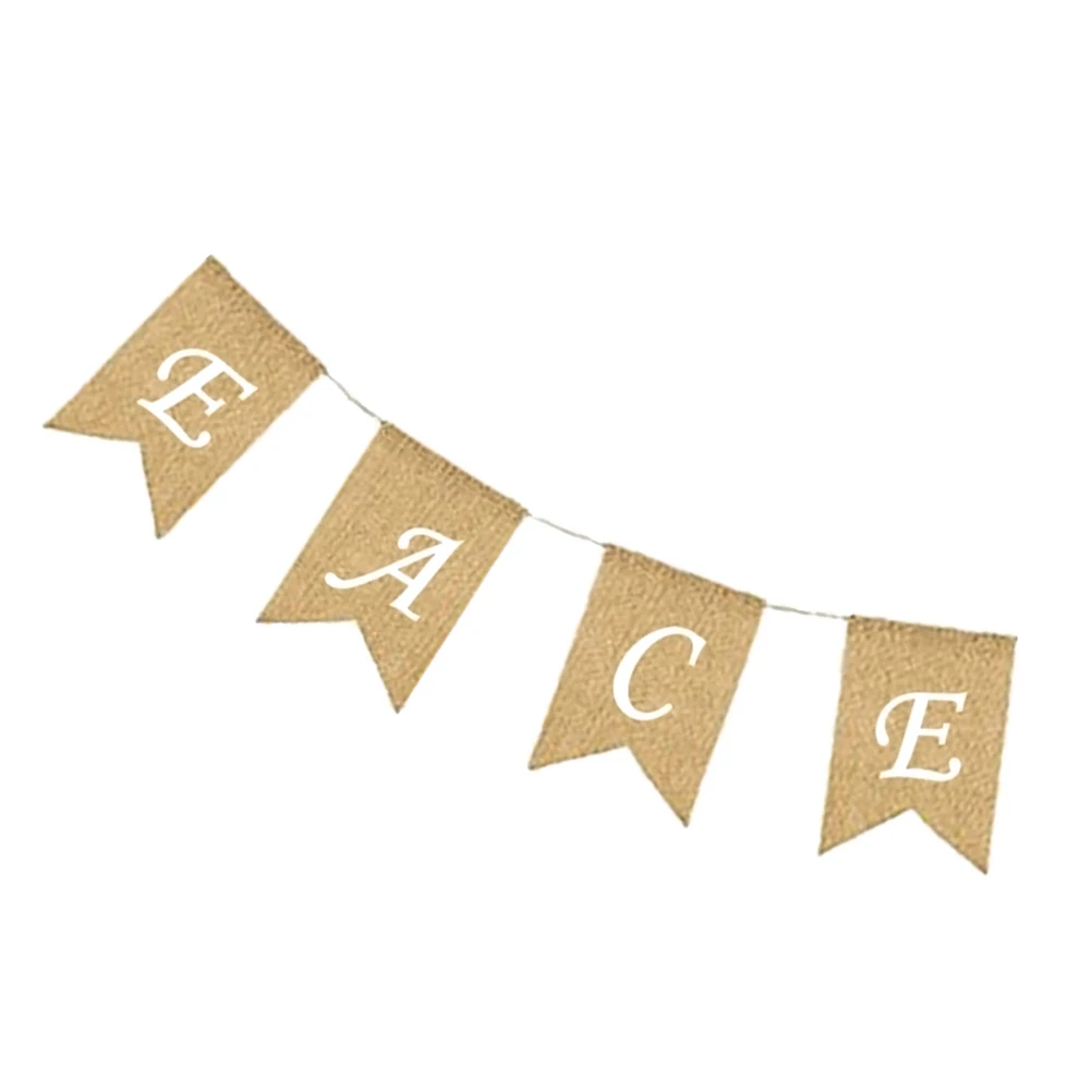 

Swallowtail Flags Banner Premium Material Wedding Party Christmas Burlap Garland Garland Decor Hanging