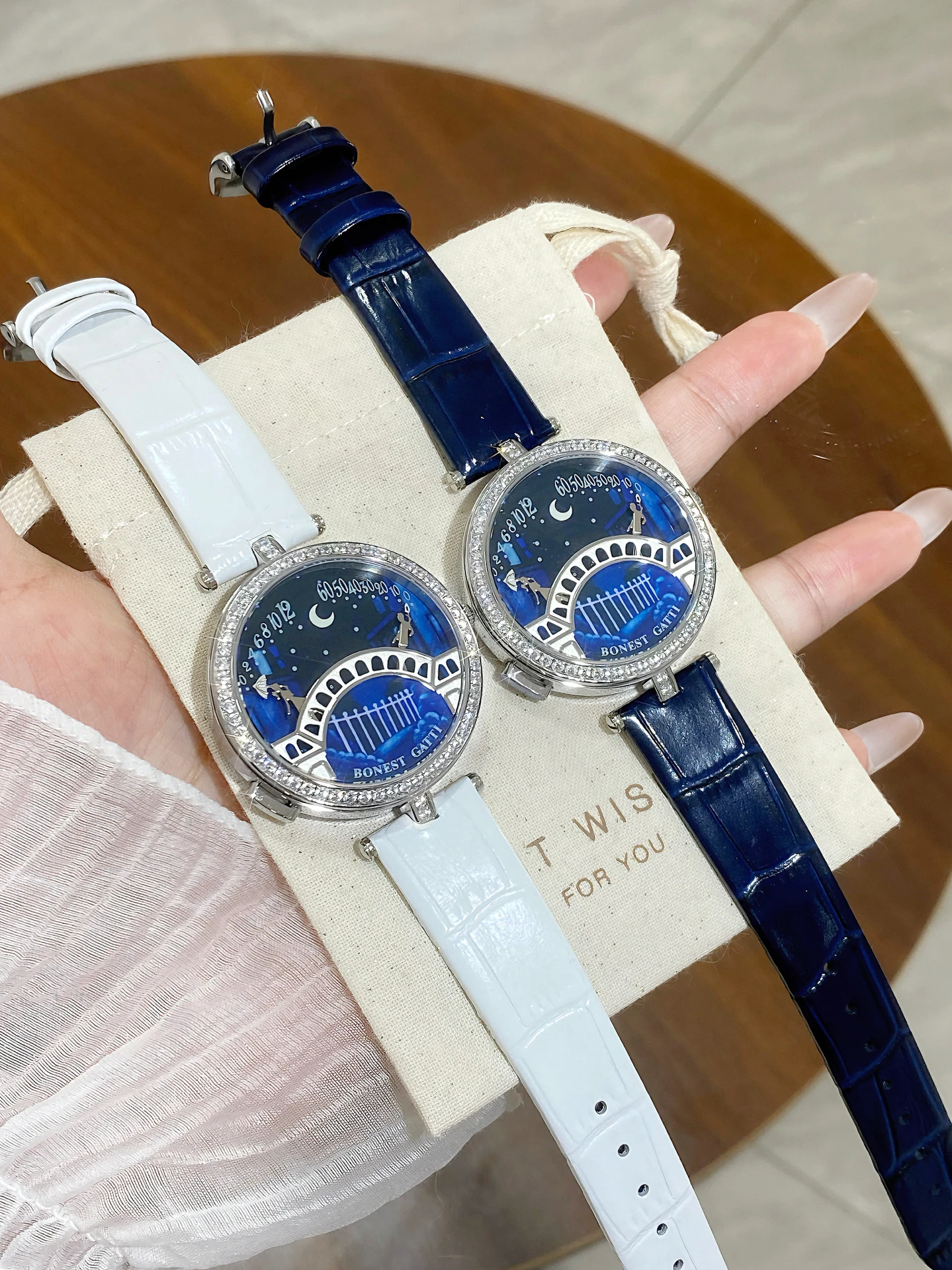BONEST GATTI Women's Watch: German Starry Lover's Bridge Design with Luminous Dial, Affordable Luxury & Unique Design Watch