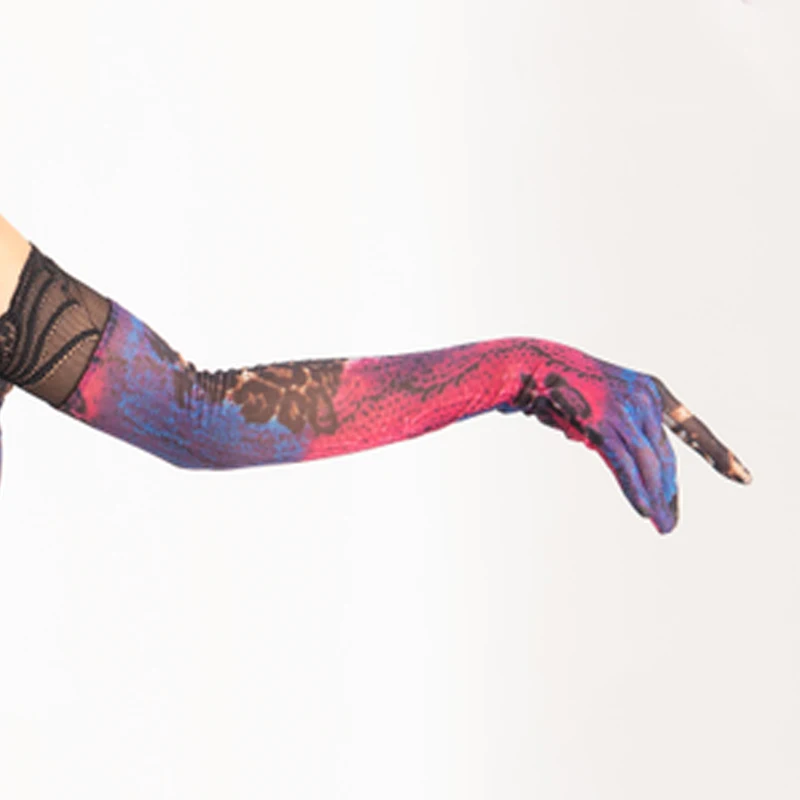 إكسسوارات الرقص اللاتيني للسيدات ، عصابة رأس لمسابقة الرقص في قاعة الرقص ، قفازات الرقص اللاتيني للبالغين ، أغطية الرأس على خشبة المسرح ، SL9655