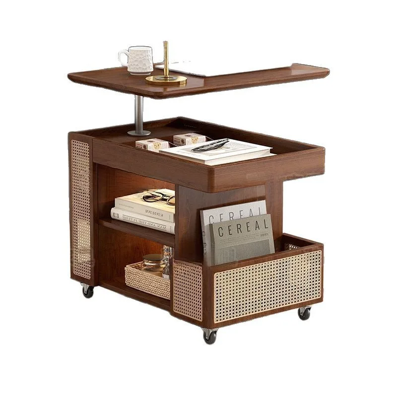 

Solid wood furniture can be moved, household living room sofa side cabinet