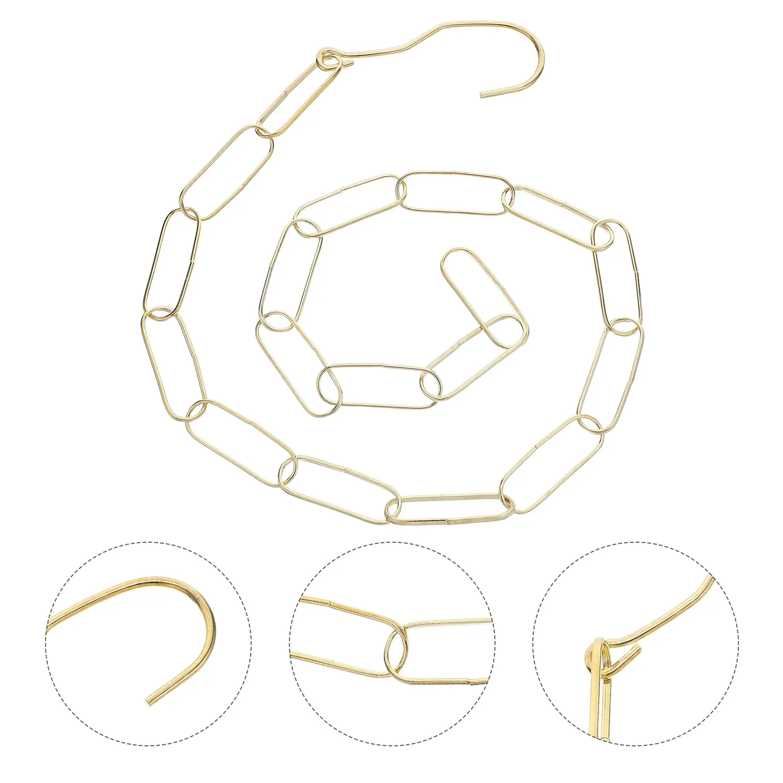

Набор из 6 прочных железных цепей для подвешивания одежды с крючками для демонстрации в розничных магазинах, на рынках, в торговых точках, для одежды, растений, светильников