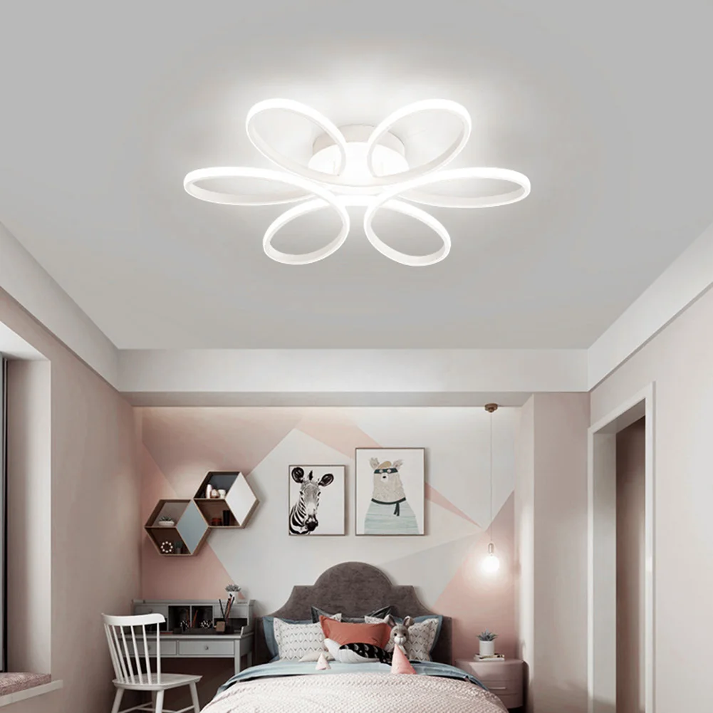

Flush Mount Lamp 12W LED Surface Mounted Ceiling Lamp Super Bright Flower Design Ceiling Lights Eye Care for Bedroom Living Room