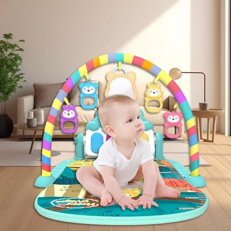 Play Mat Gym Toys Play Gym With Music Learning Toy Smart Stages Toddler Toys For 3-6 Months Newborns Holidays Birthdays And