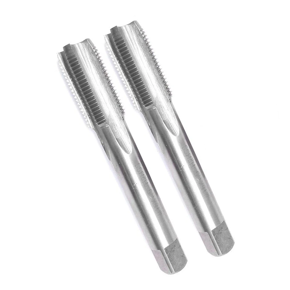 2Pcs Taps Right Hand 18*1.5mm 90mm HSS High Speed Steel Material Metric Taper Model Orientation Overall Length
