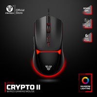 FANTECH CRYPOT II VX7v2 Gaming Mouse 8000DPI Huano Switch and Grippy Coating Mice Macro Wired Optical Mouse for PC Gamer