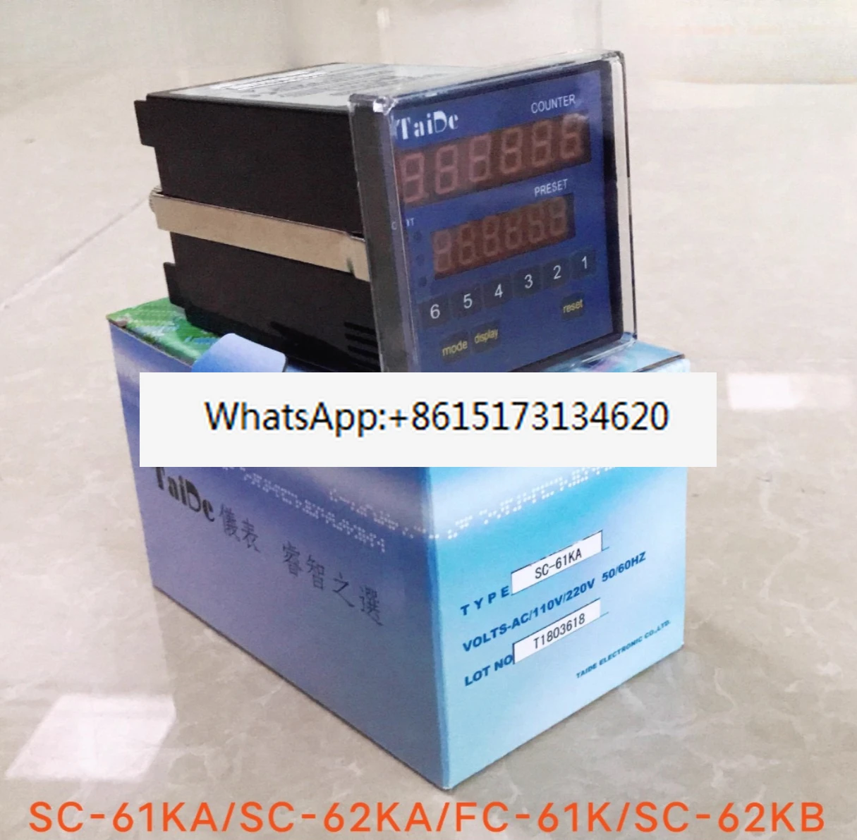 

Counter SC-61KA/62KA Double row meter counter SC-62KB/FC-61K meter counter