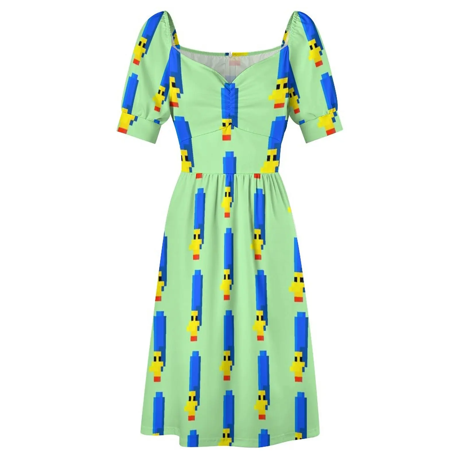 فستان مارج سيمبسون بأكمام قصيرة فساتين نسائية ملابس نسائية 2025 وصل حديثًا فستان نسائي صيفي 2025