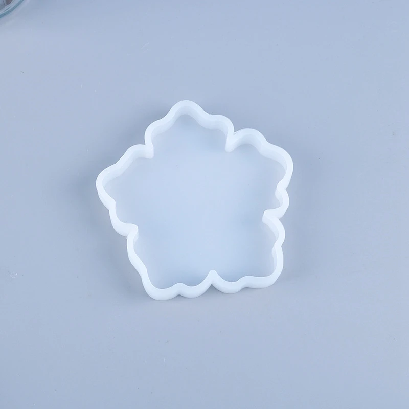 Cherry Blossoms Flower Silicone Mold for DIY Coaster Compote Tray Epoxy Crystal Resin Coaster Art Crafts Casting Mold