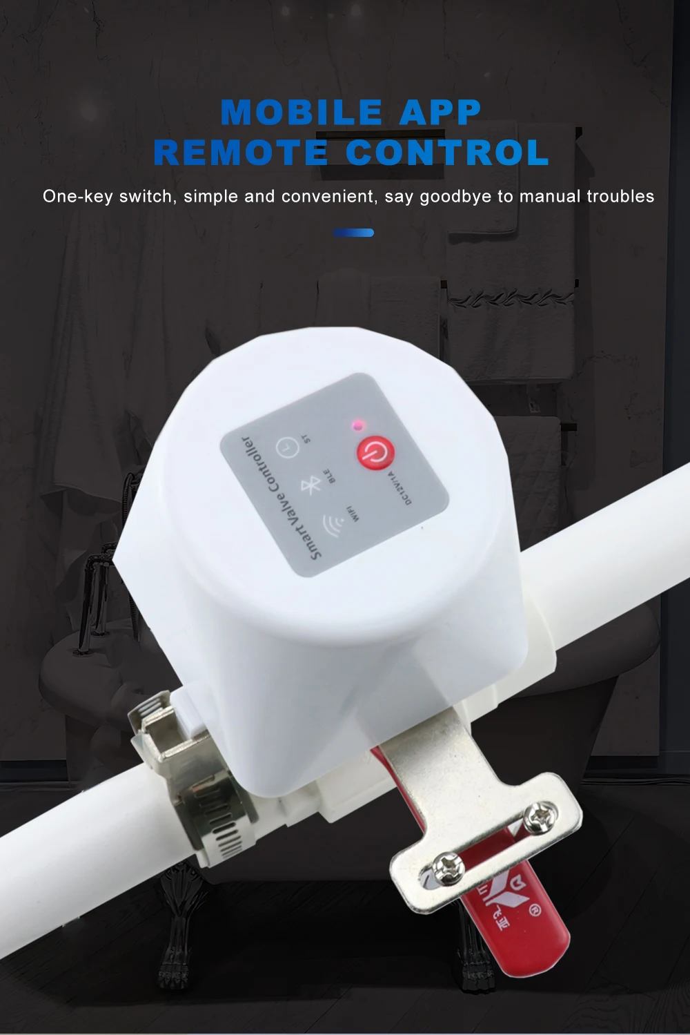 Tuya Zigbee Smart Gas Valve WIFI Garden Water Shut Off Timer Irrigation Controller with Alexa Google Assistant SmartLife