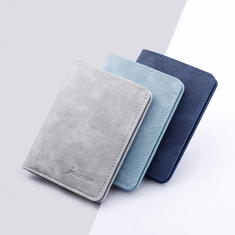 Men/Women Fashion Wallet ID/credit Card Holder Wallet for Men Multi-Card BagHolder Two Fold Small Wallet Black/gray Coin Purse