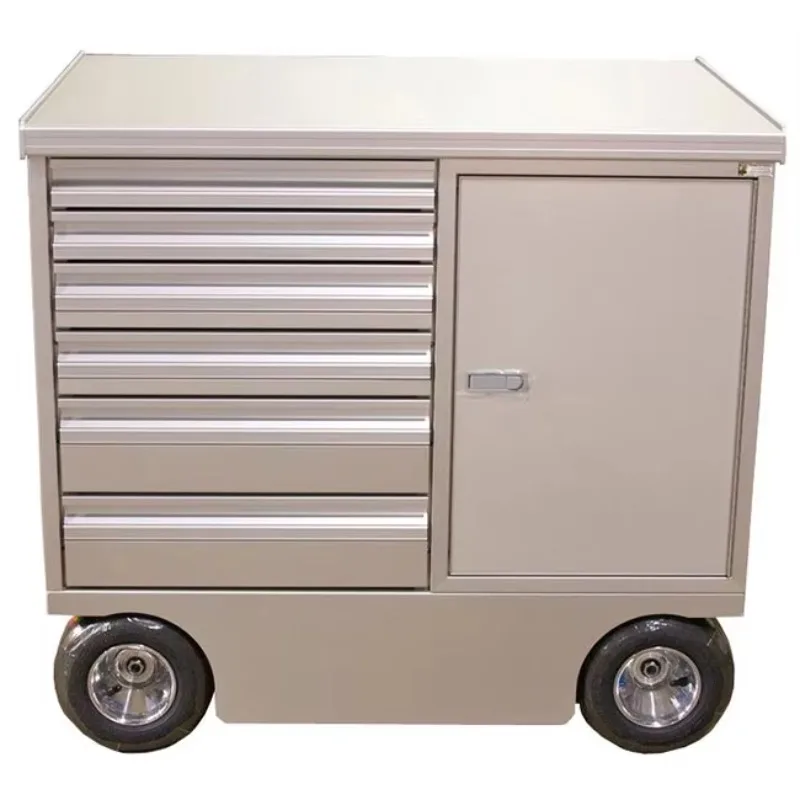 

Custom Mini Aluminum Rolling Workshop Pit Cart Toolbox With 7 Drawers TYXD Brand TYXD-PC03 Model Woodcase Packaging