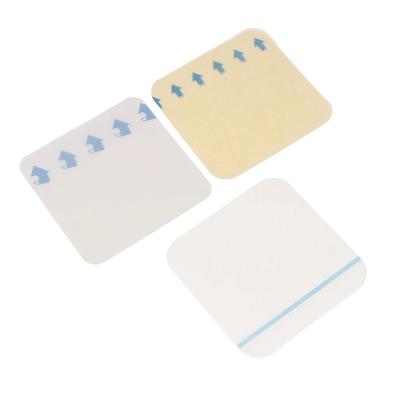 5Pcs Portable Hydrocolloid Adhesive Dressing Wound Dressin Self Adhesive Breathable Ultra Thin Waterproof Bedsore Heal Pad Patch