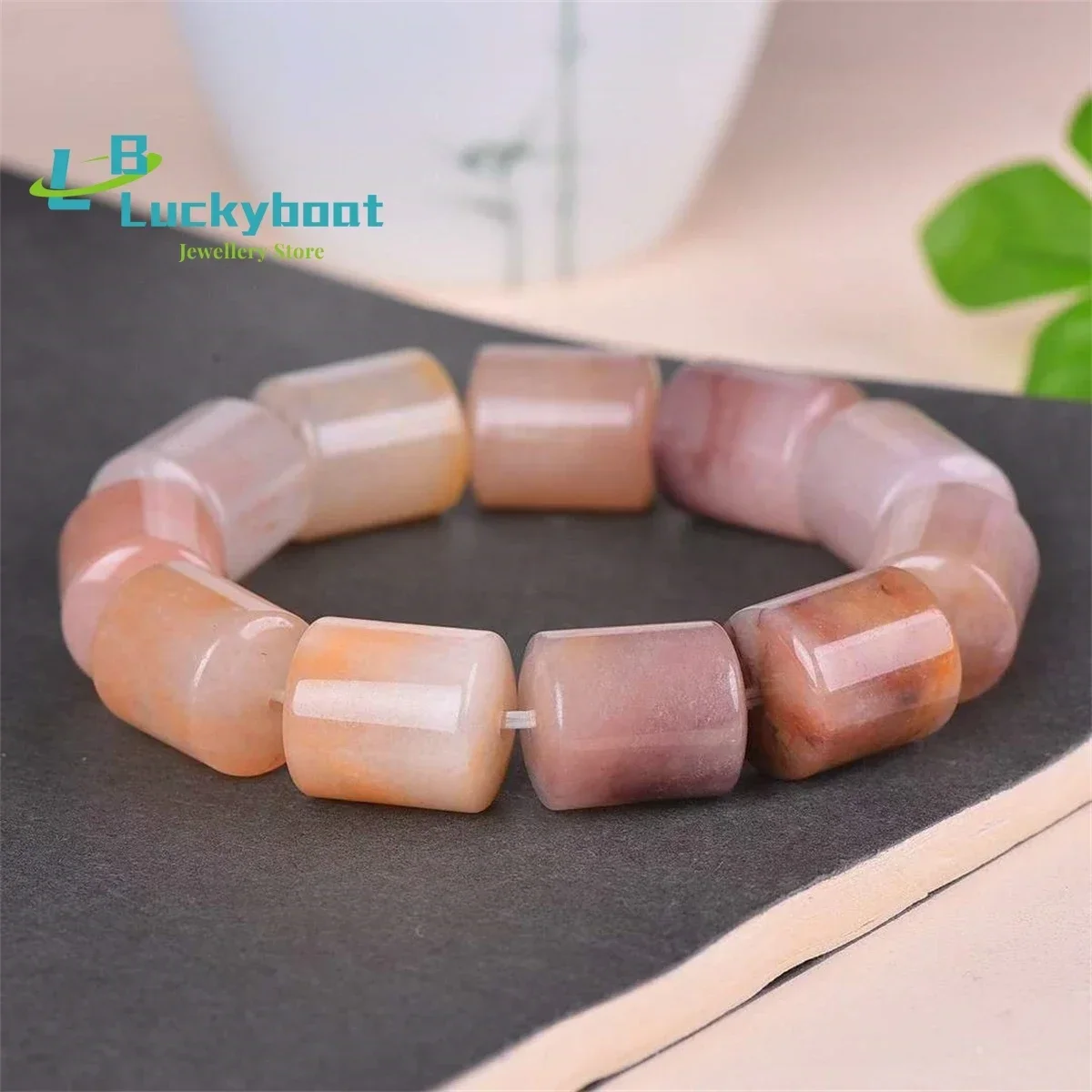 Natural Gold Silk Violet Jade Rugby Clipper Card Bracelet Simple Personality Exquisite Versatile for Men and Women