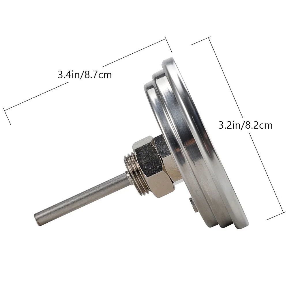 Thermomètre de cuisson en acier inoxydable pour four, cuisson des aliments, thermomètre à cadran multifonction domestique pour la cuisine, jauge de température de la viande