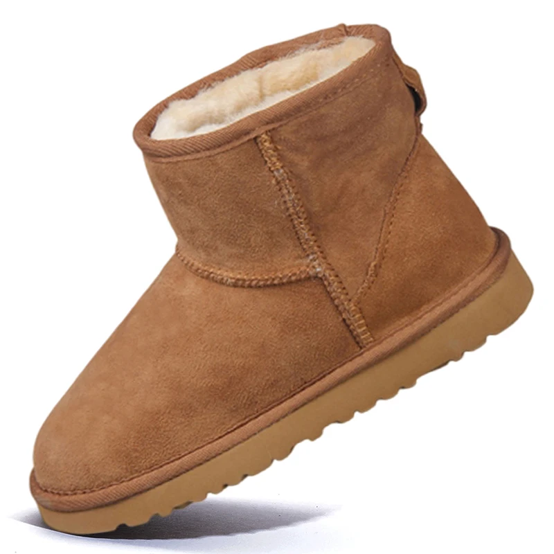 

Новые классические зимние ботинки, зимние ботинки из натуральной овчины, 2026, женская обувь, женские зимние ботильоны из натуральной овечьей кожи из натуральной овечьей кожи