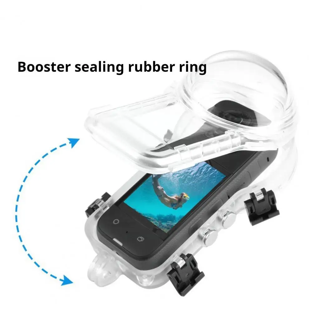 액션 카메라 다이빙 쉘 방수 보호 케이스, 김서림 방지 코팅, PC 밀폐 쉘, Insta360 X4 카메라용