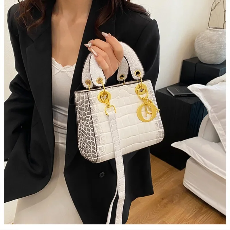 Elegancka Klasyczna Designerska Paryżska Torba Modowa Luksusowa Torba Shopper Listonoszka Damska Pojemna Jednolity Kolor