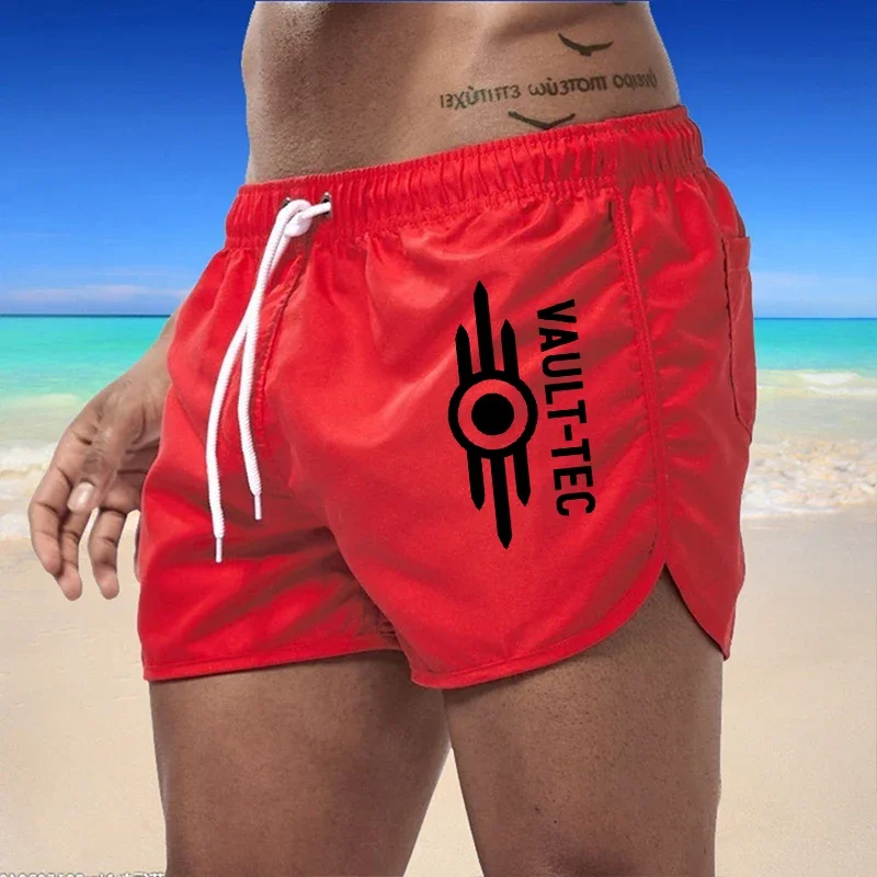 2024 New Models Swimwear Men\'s Beach Shorts Jogging Sports Running Shorts Summer Swim Trunks Tracksuit Beach Surfing Pants