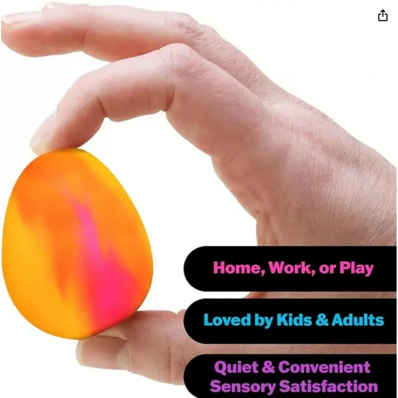 

Color changing egg Dippin Dazzler Egg Easter Easter egg revival holiday stress relief toy soft rubber, vinyl, and kneading music