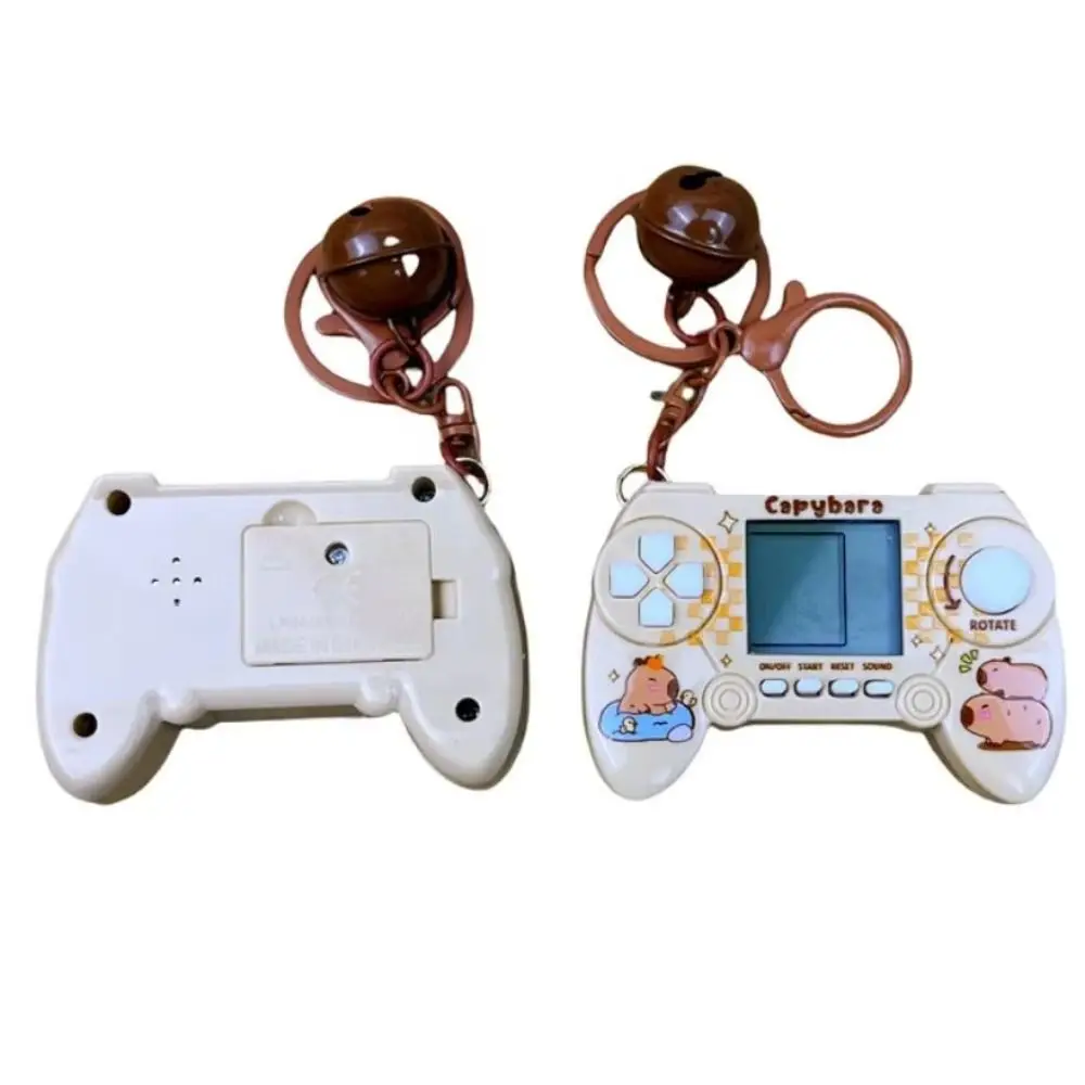 Game Controller Mini Game Keychain Electronic Handheld Capybara Keychain Pocket Bag Charm Game Console Pendant Backpack