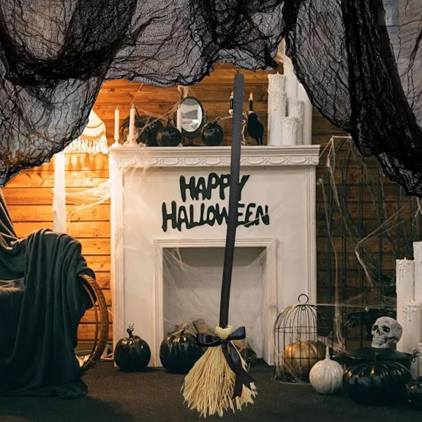 

Хэллоуин ведьма метла детская метла для наряда косплей костюм аксессуары