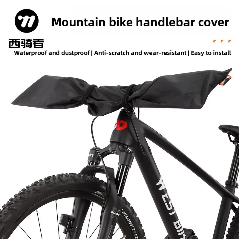 WEST BIKING Bicycle Handlebar Dust Cover Rainproof Protector for Mountain Bike Riding
