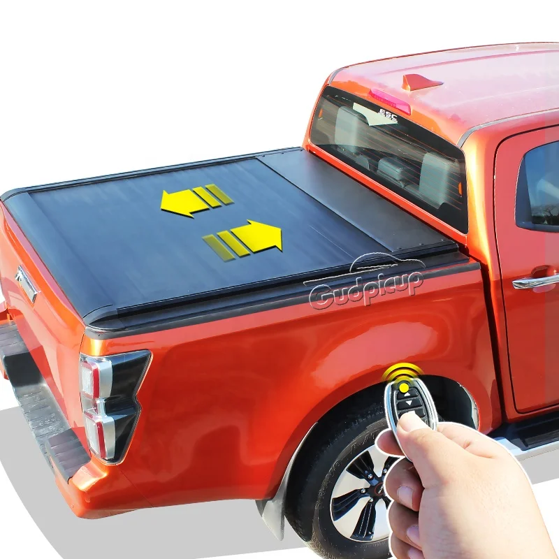 pickup Waterproof Electric Retractable Tonneau Cover Roller Shutter Lid Truck Bed  For  ford f150