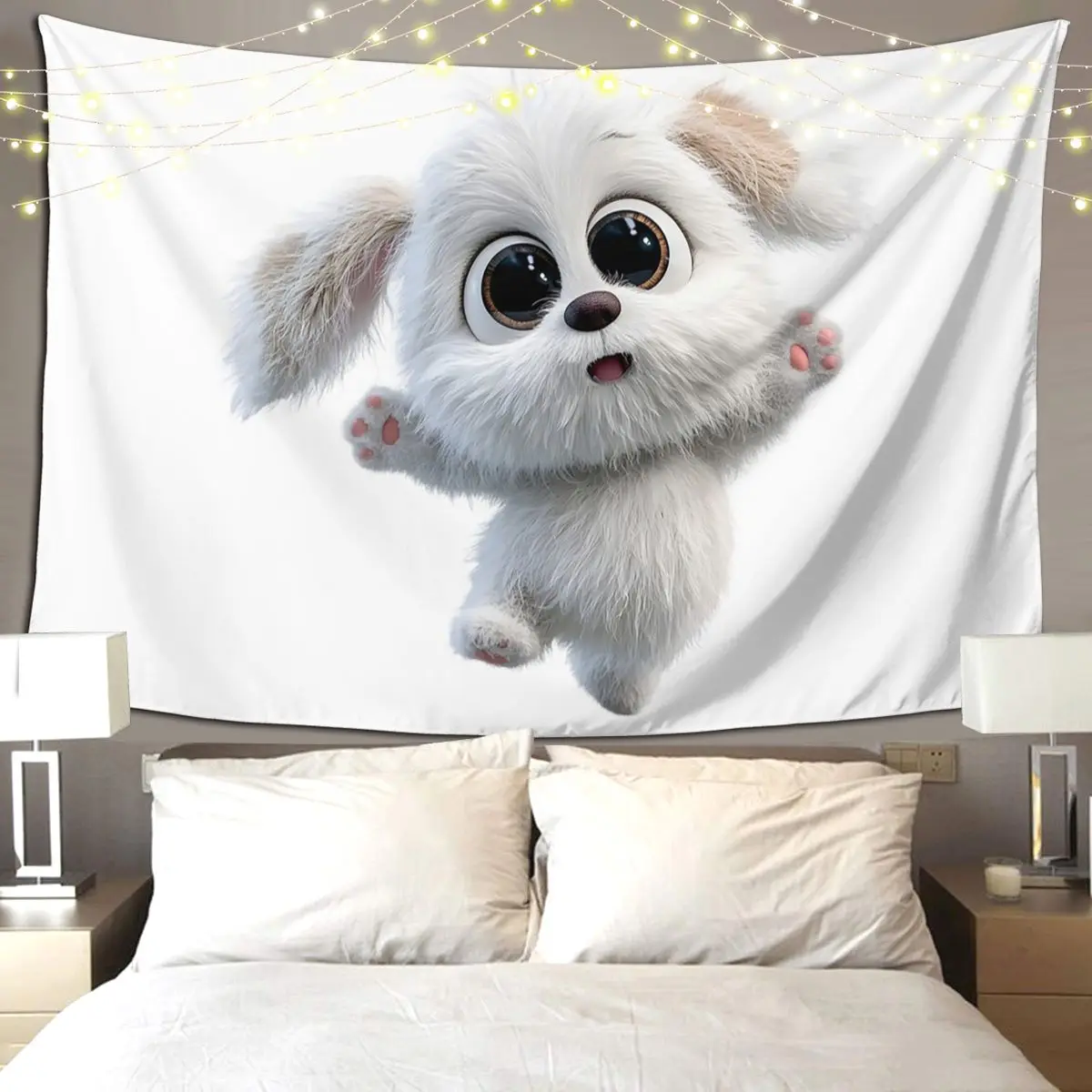 

Funny Dog Dance Tapestry Funny Wall Hanging Aesthetic Home Decoration Tapestries for Living Room Bedroom Dorm Room