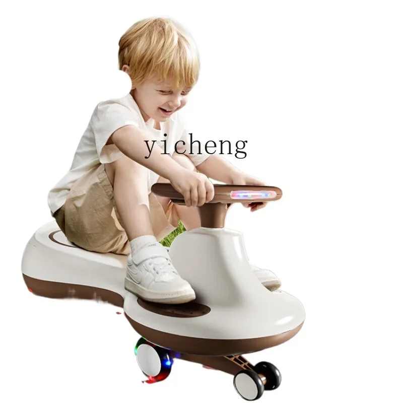 

XL Baby Swing Car Luge Mute Anti-Rollover Baby Walker Kiddie Ride Toy