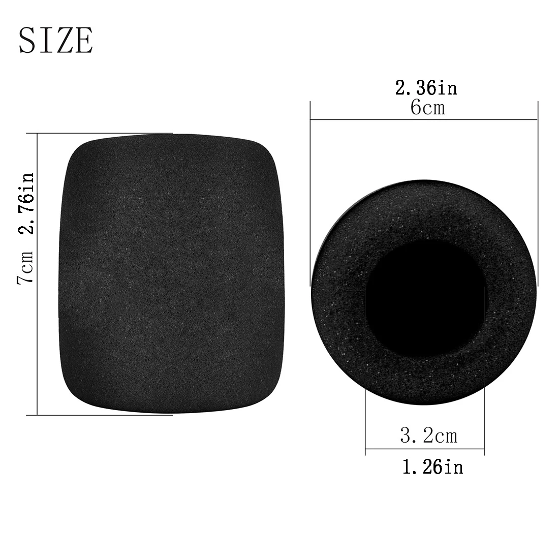5 Pcs Microphone Foam Cover Set High Density Anti-Pop Sponge Windscreen for Handheld Mic Reduce Plosives & Wind Noise Cover