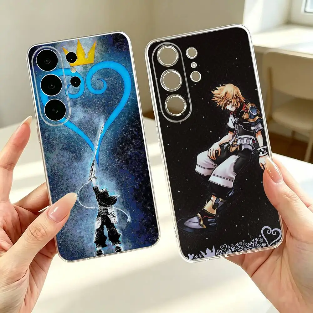 K-Kingdoms Hearts Games  Phone Case Transparent Silicone Soft For Samsung S25,S24,S21,S22,S23,S30,Ultra,S20,Plus,Fe Gift