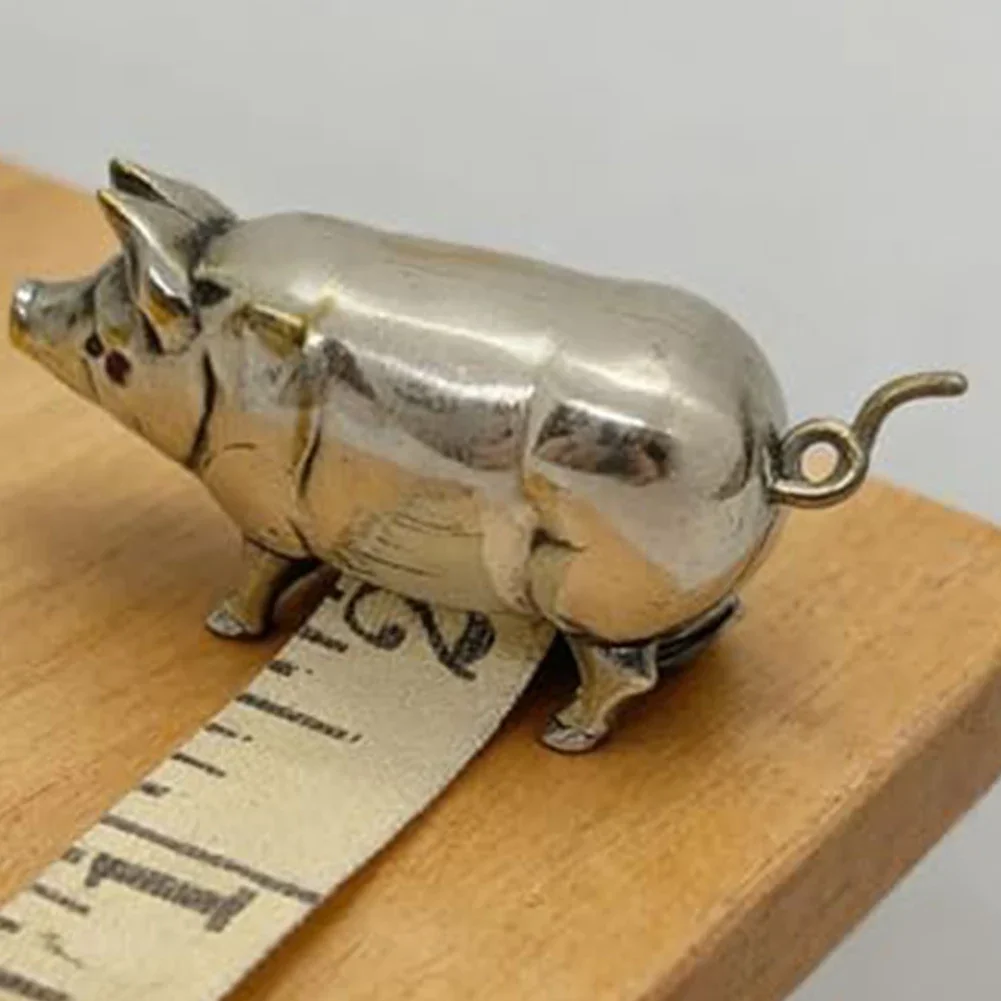 2025 Retro Pig Mini=Tape Measure Decorative Nickel-Plated Sewing Tool For Crafters Quilters Tailors Collectible Gifts