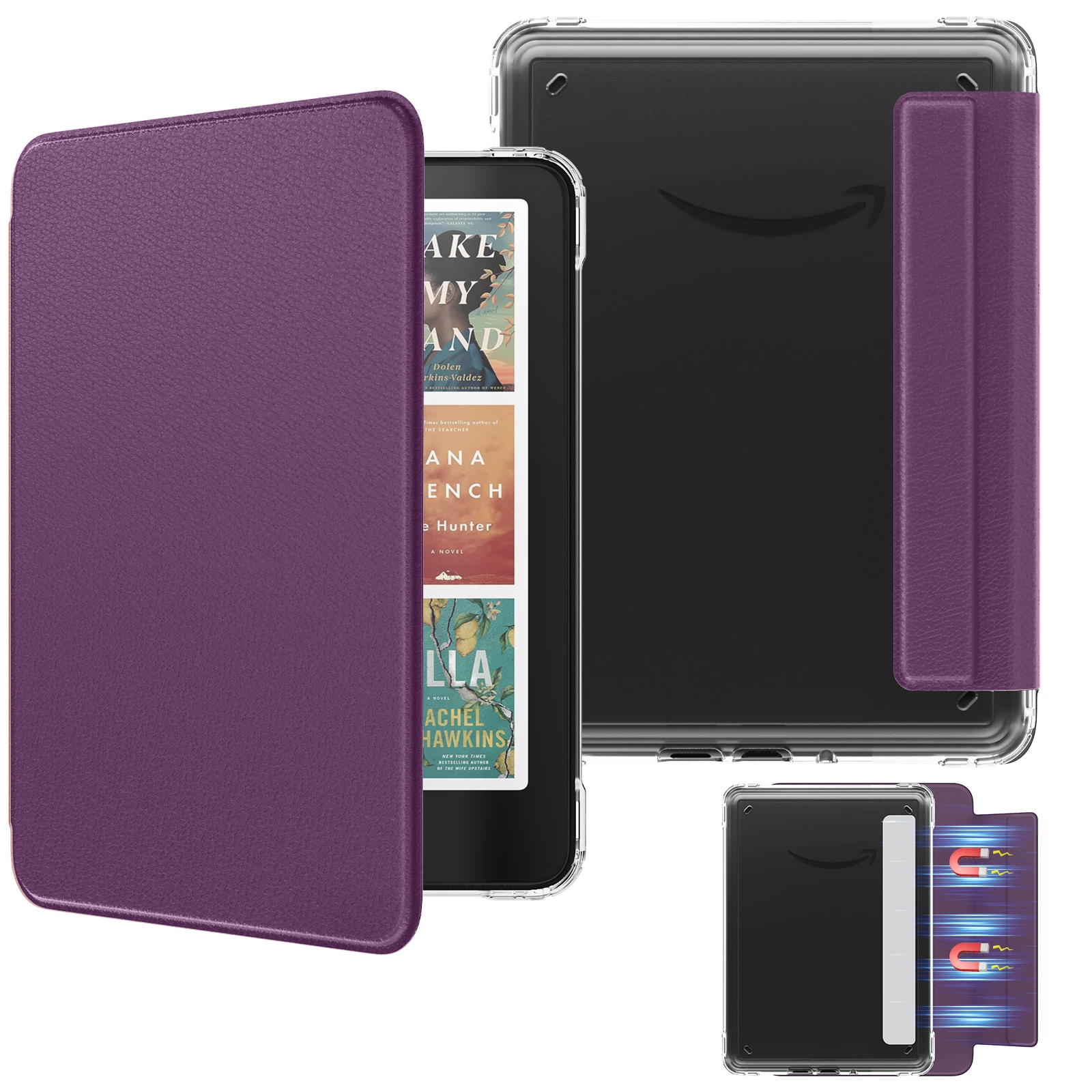 

Ultra Clear Back Scratch-Proof Light Cover for 7" Paperwhite 12th Generation 2024&Colorsoft 2024/2025 Detachable Magnetic Case