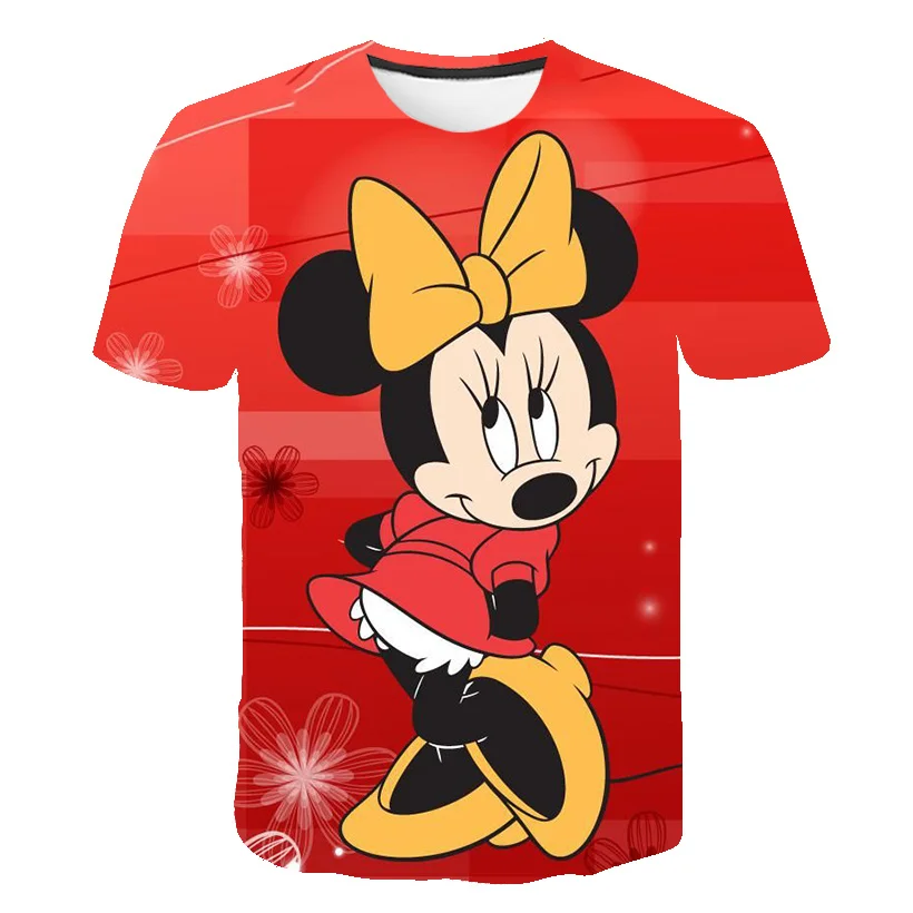 

Cartoon Disney Mickey Mouse T Shirts Kids Boys And Girls 2023 New Summer Tops Tees Children Short Sleeve Cartoon Casual T-Shirts