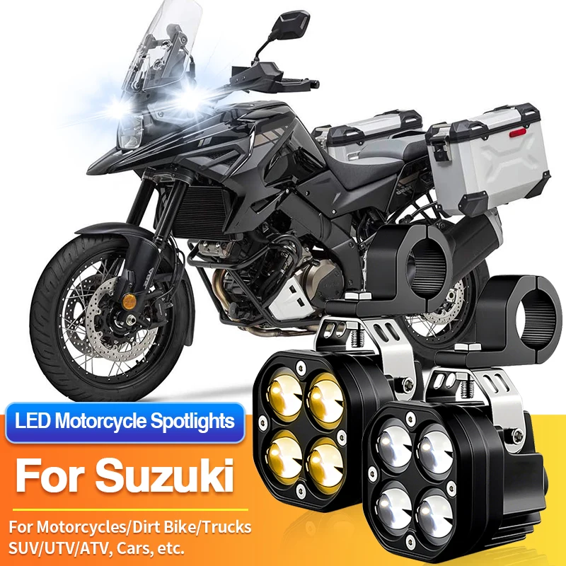 

Комплект универсальных светодиодных фар для мотоциклов и квадроциклов (UTV/ATV) для Suzuki Hayabusa GSX1300R/King Quad 400 500 750/Quadsport Z50