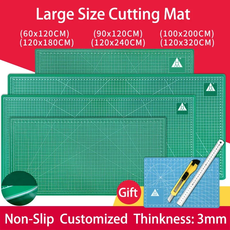Customizable Large Size Cutting Mat Self Healing Double Sided Multi-Purpose Craft Supply for DIY Projects
