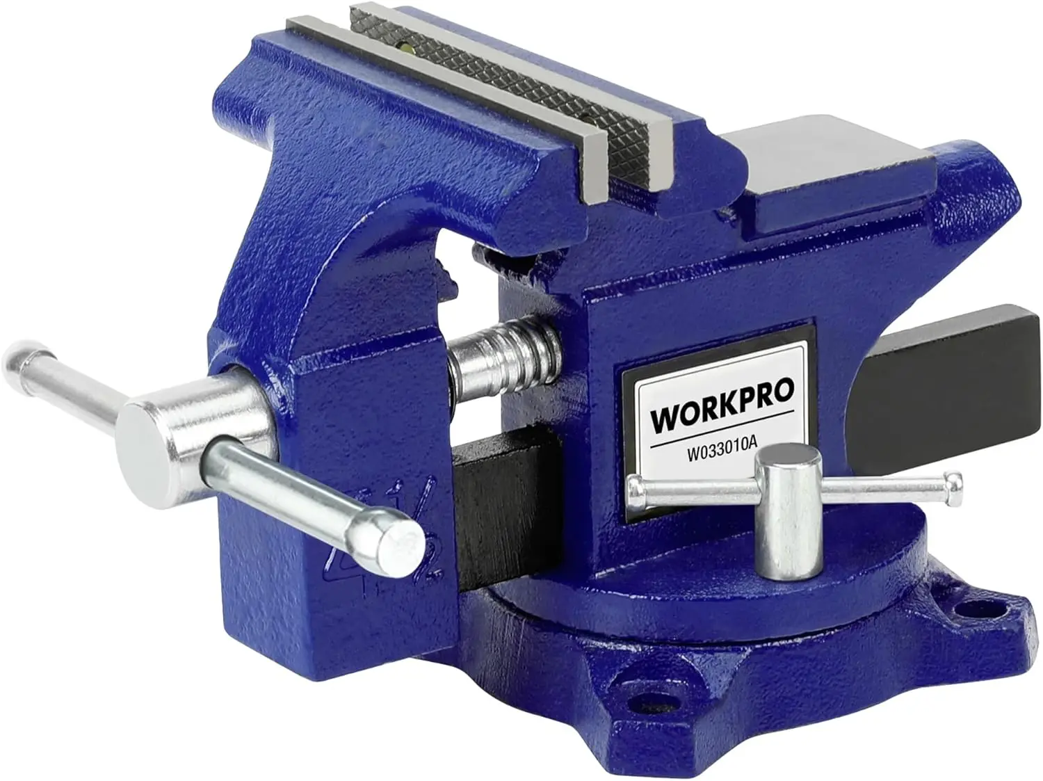 

4.5" Swivel Bench Vise with Multi-Jaw Design for Woodworking and Pipe Clamping, Easy Installation