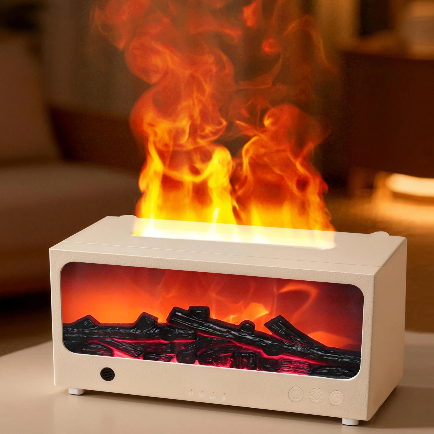 

Новый USB-увлажнитель воздуха с 3D-эффектом пламени, аромадиффузор, бесшумный, с пультом ДУ, в стиле ретро-камина, для дома и офиса