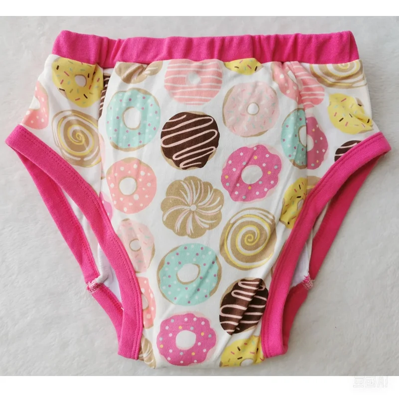 ABDL взрослые тренировочные трусики с принтом в виде пончиков/трусы для взрослых и детей с подкладкой внутри/тренировочные штаны для взрослых/брюки-подгузники, которые можно стирать