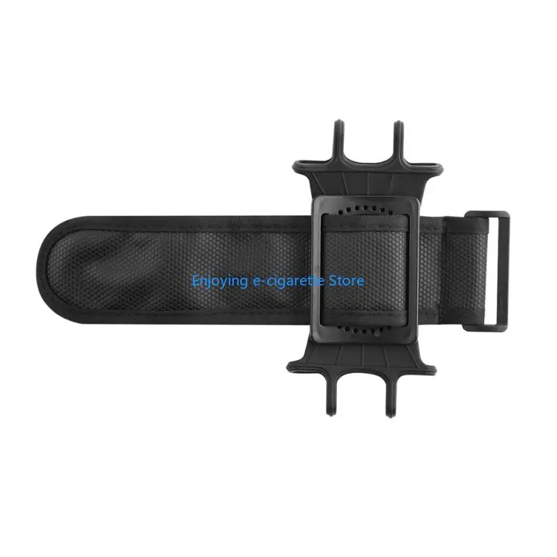 Removable Golf Cart Phone Mount with 360-Degree Swiveling Joint, 4-Corner Flexible Holder, and Adjustable Fastening Band