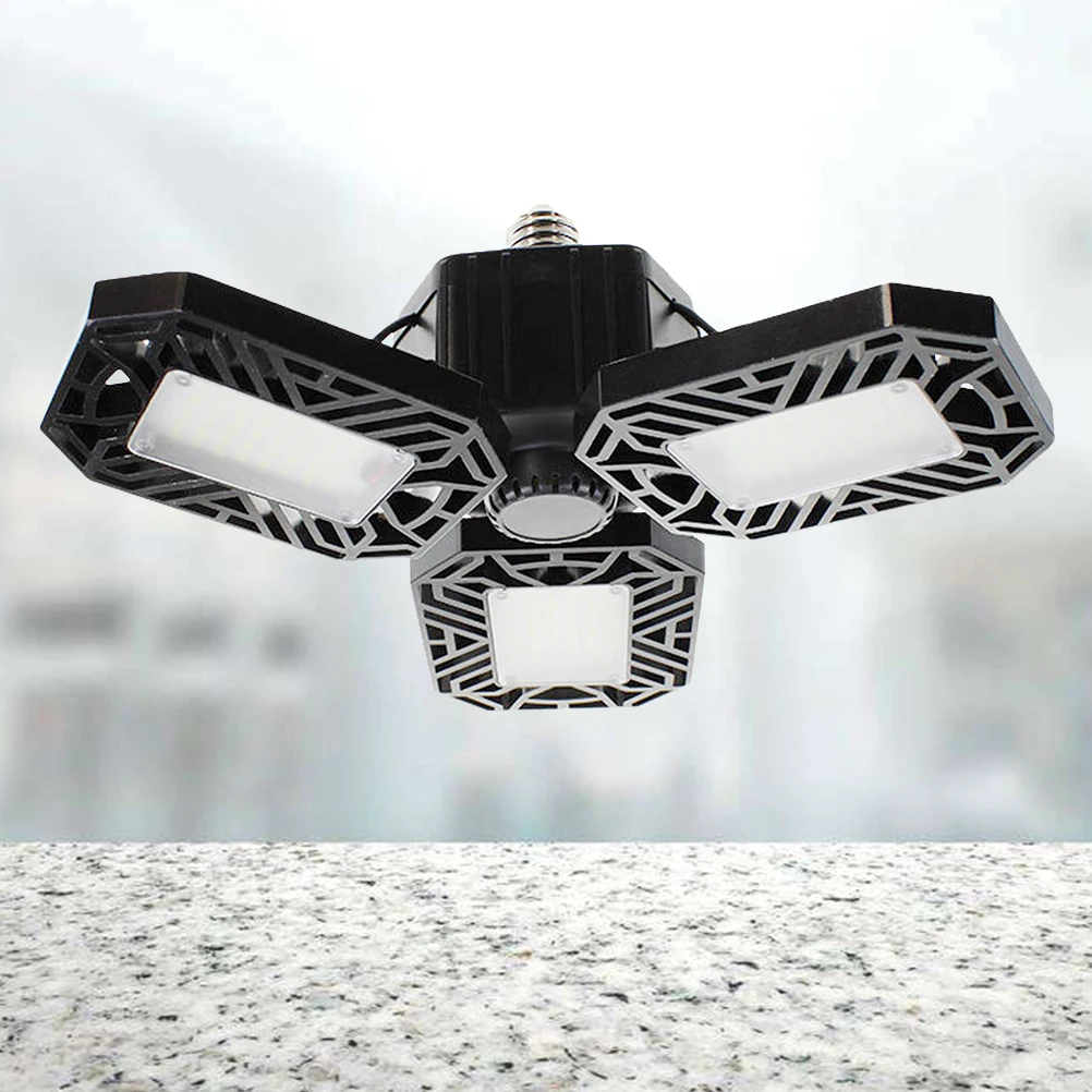 

80W LED Garage Ceiling Warehouse Light Workshop Folding Light Deformable Lamp IP65 Waterproof