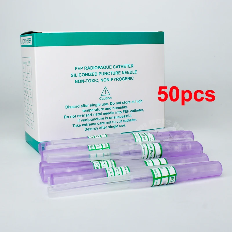 50pcs Veterinary Animal Intravenous Infusion Device 20G 22G 24G 26G Vet Consumables