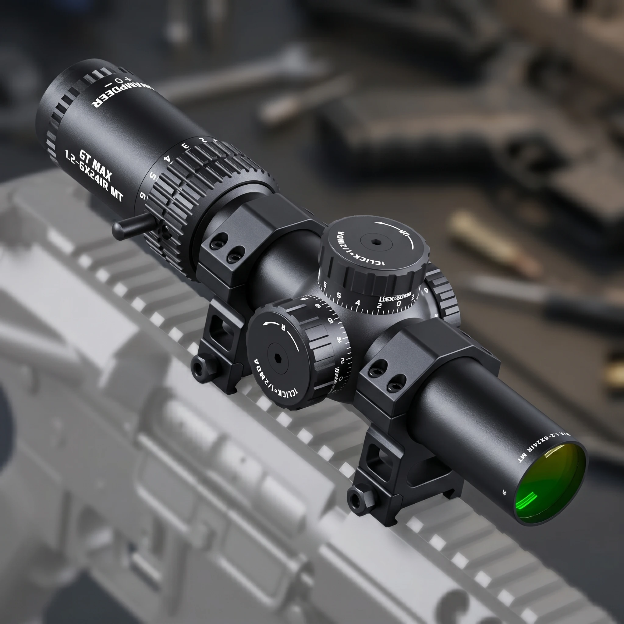 

SWAMPDEER 1.2-6X Telescopic Sight For Rifles Tactical Riflescope Hunting Accessories And Equipment Optics Collimator For Ar15