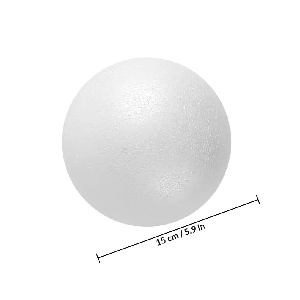 2Pcs Large White Foam Balls Round Craft Foam Spheres Lightweight Easy to Paint Pierce Decorate for Wedding Birthday Halloween view 4
