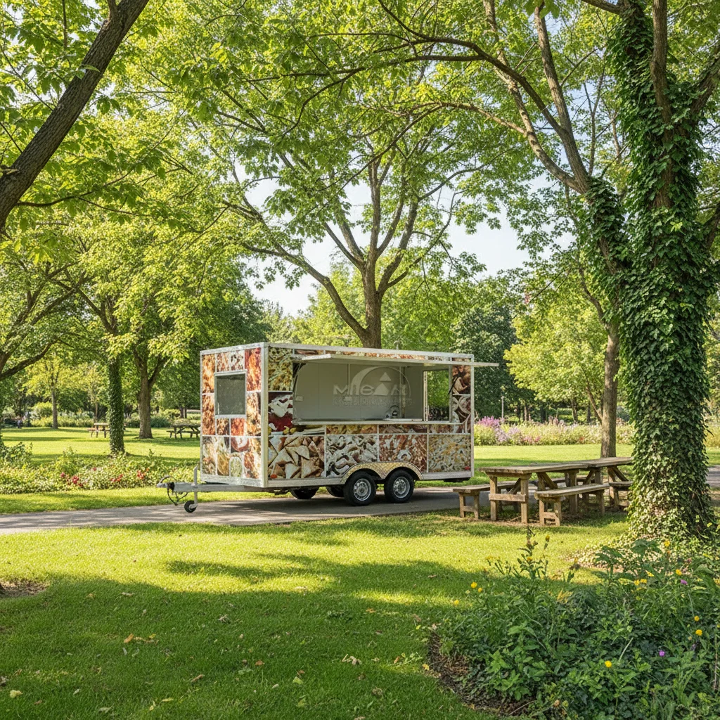 

New Design Outdoor Street Mobile Kitchen Food Truck Trailer Towable Food Cart for Pizza Burger Coffee Ice Cream