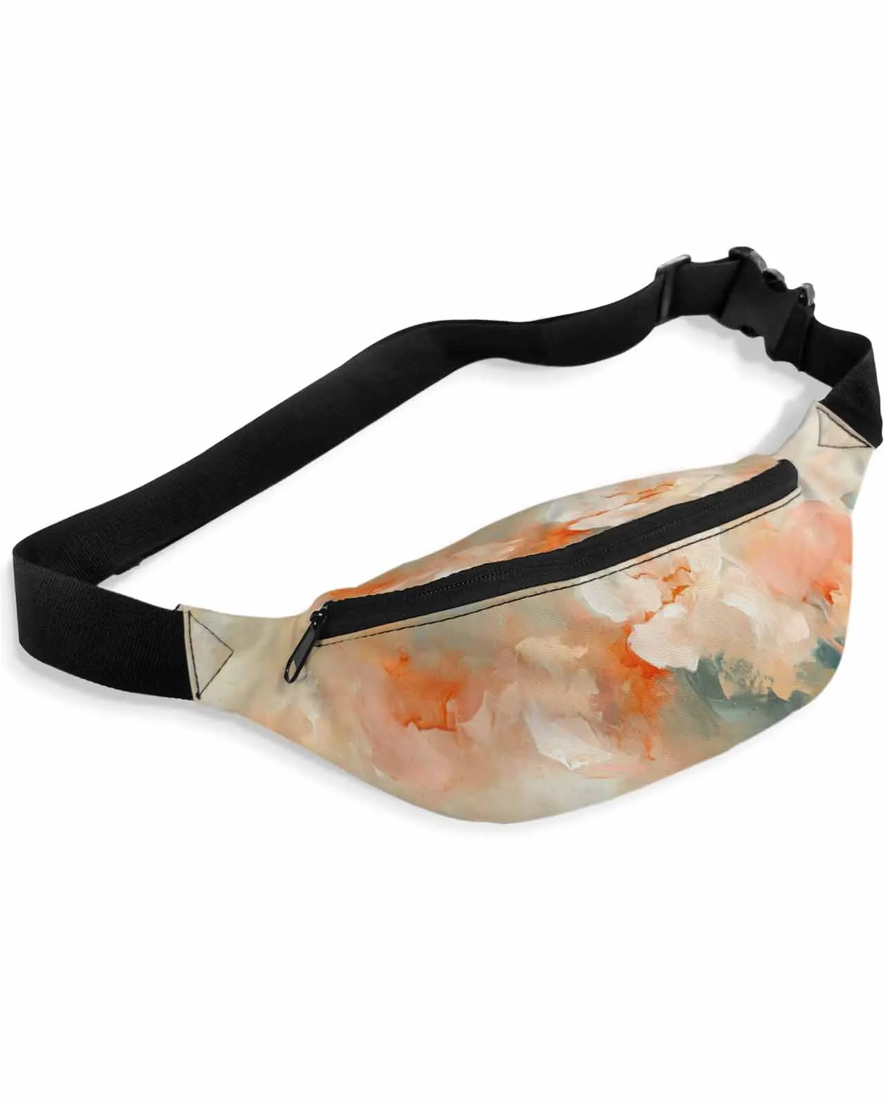 Abstract Modern Art Of Flower Oil Painting Phone Belt Bag Wallet Pouch Waterproof Waist Bag Fanny Pack for Women Men